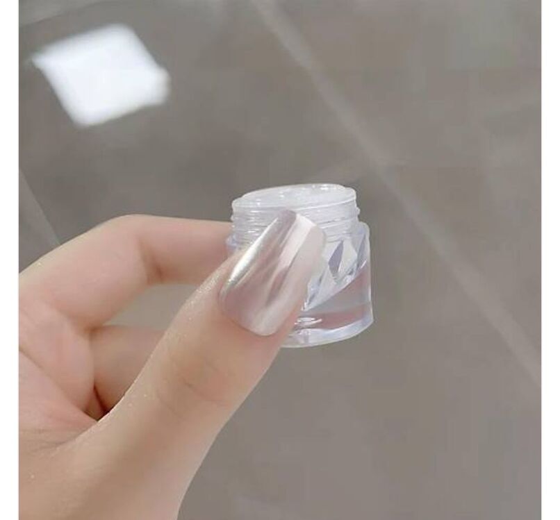 Nail Art Tırnak Süsleme İnci Tozu Silver No:5