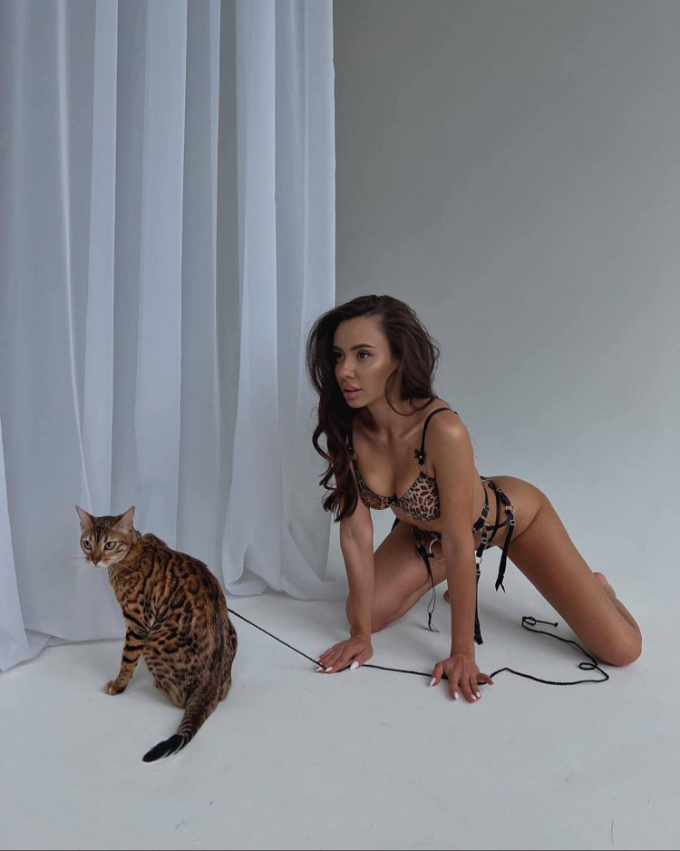 İthal leopar jartier
