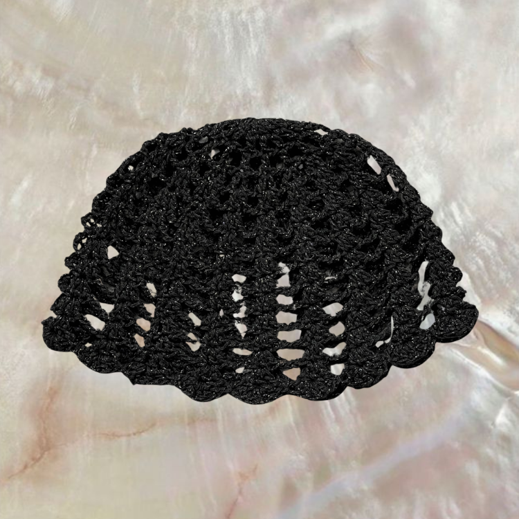 Siyah Mesh Skull Cap