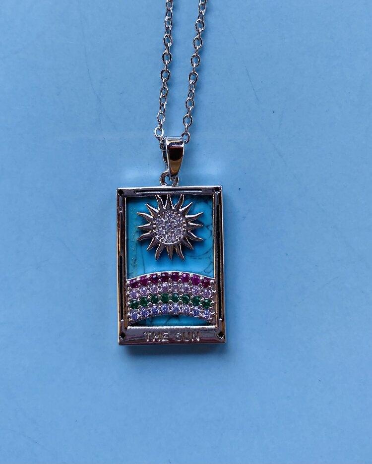 Tarot kolye- Güneş kartı