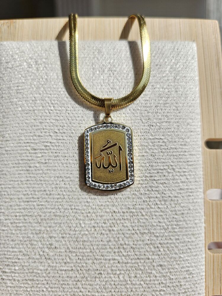 Dikdörtgen taşlı kolye