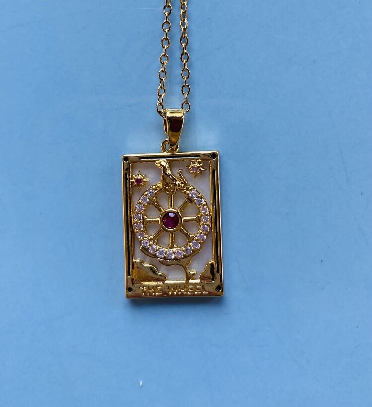 Tarot kolye- Kader çarkı
