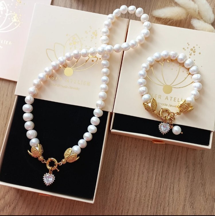'ADEN EKSTRA KALP SET ' İnci küpe hediyeli ♡