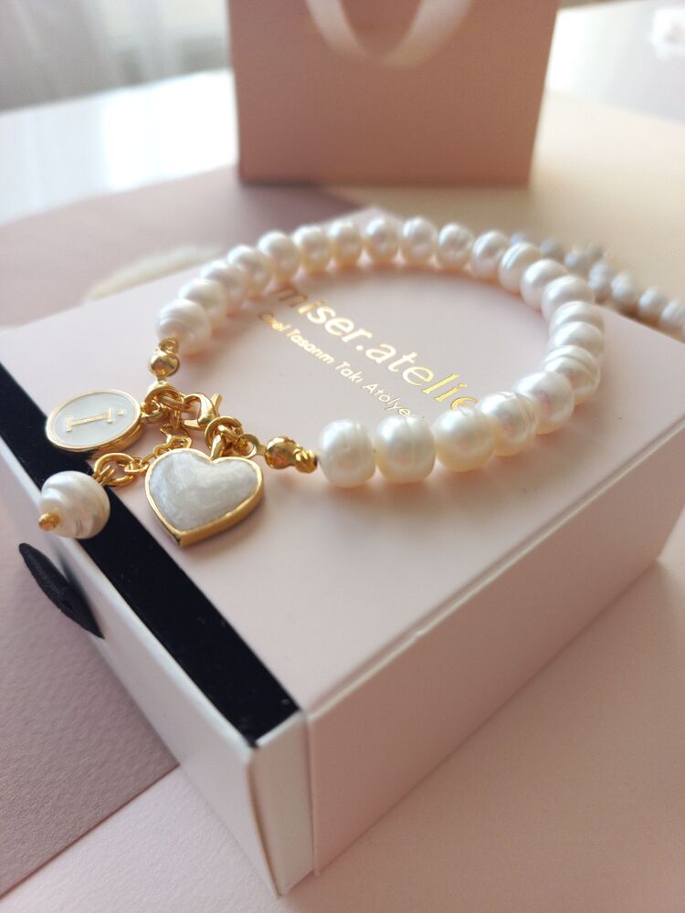 RONDELA GOLD İNCİ BİLEKLİK