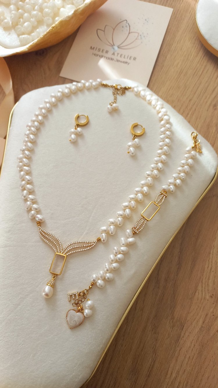 ELEGANT~2 SET ( GÜMÜŞ GRAM UYUMLU)