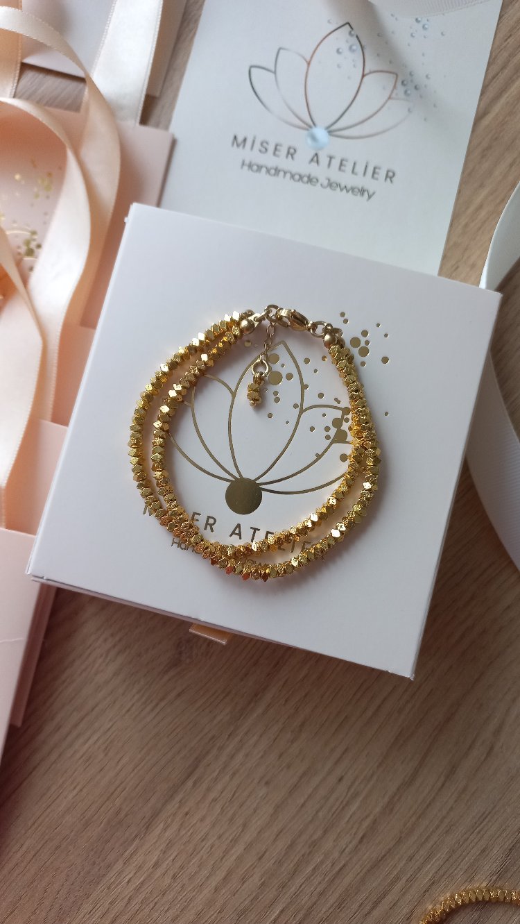 PİRİT TAŞI TWİN BİLEKLİK