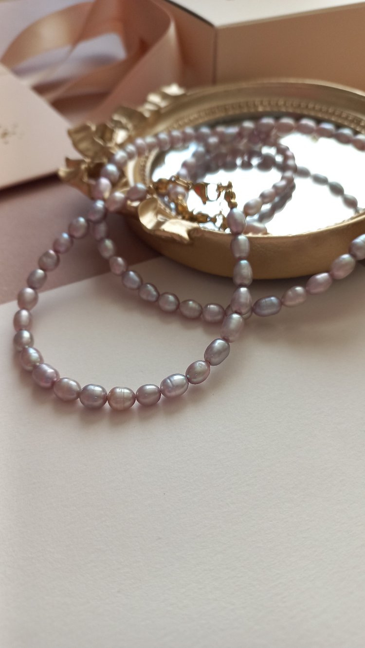 ' VİOLET BRACELET ' İnci Bileklik