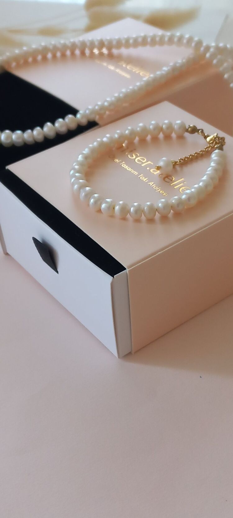  ' MİNİ ROYAL İNCİ BİLEKLİK ' ~ Yeni ~ 
