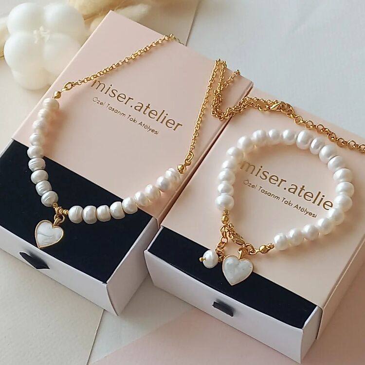 ' PERLA SET 'Gerçek İnci