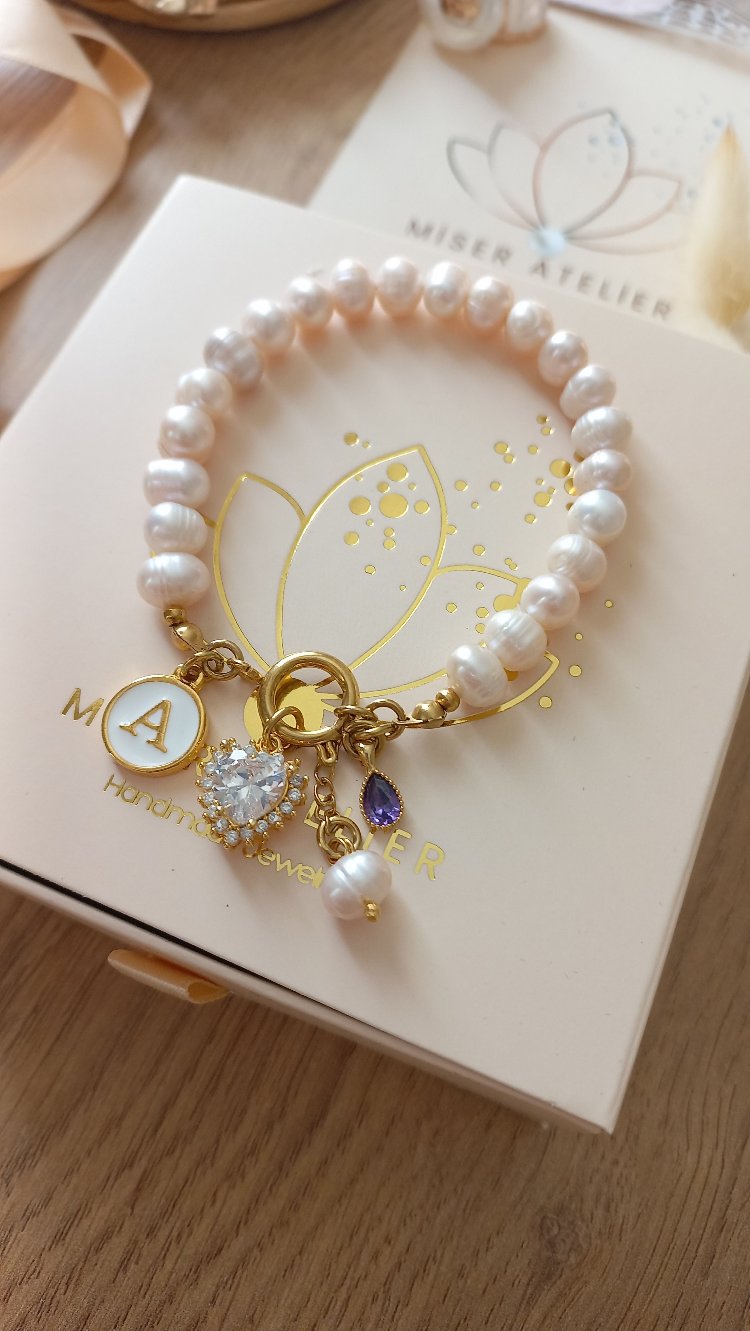 SOFTLY PINK~2 ÇELİK KLİPSLİ BİLEKLİK