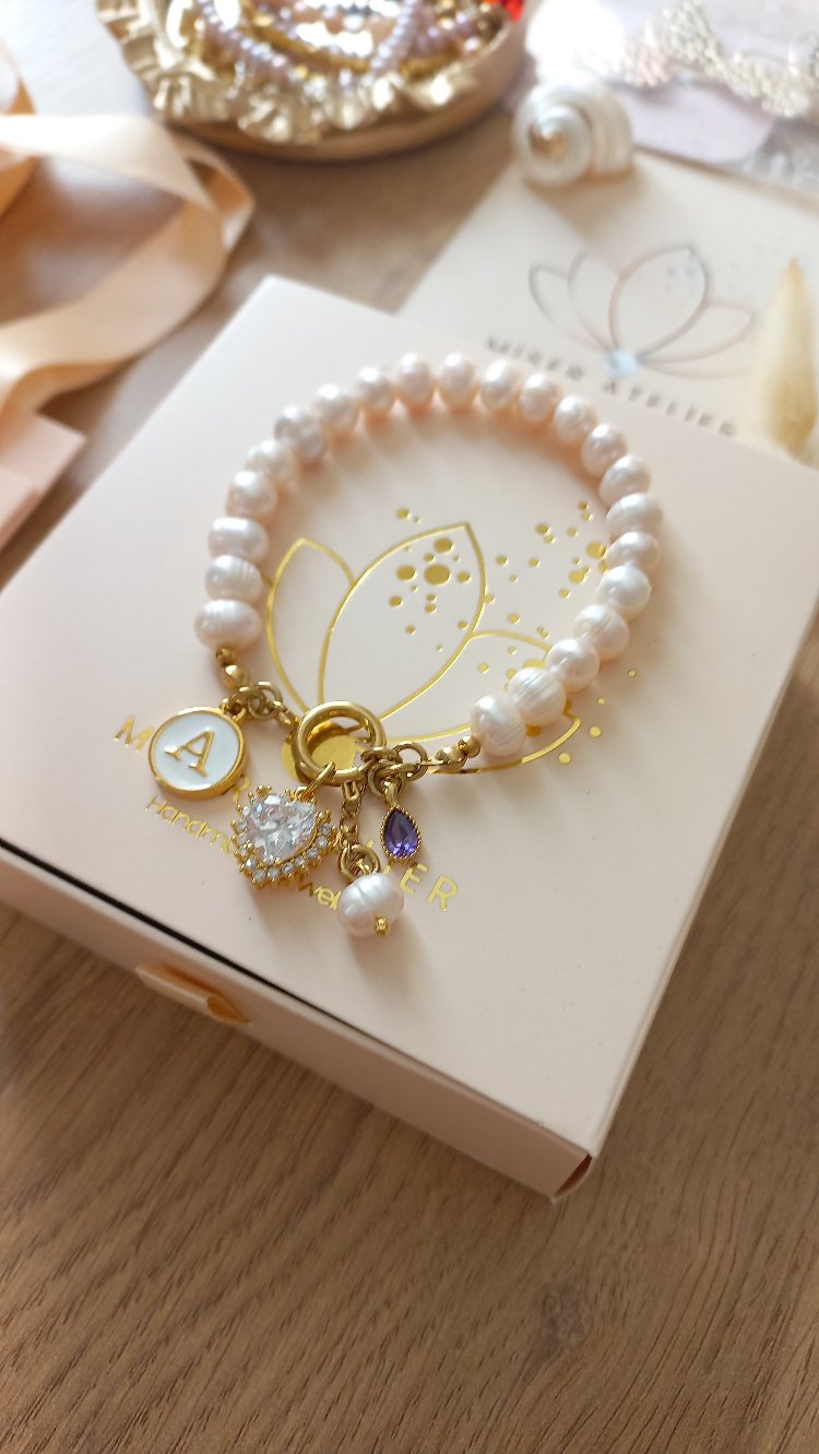 SOFTLY PINK~2 ÇELİK KLİPSLİ BİLEKLİK