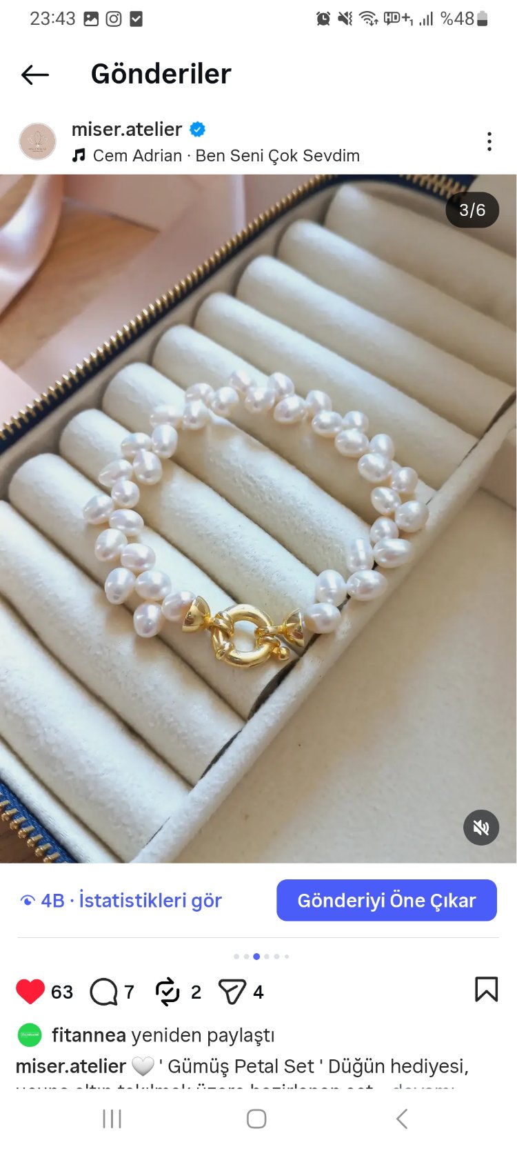 GEMİCİ KİLİTLİ GÜMÜŞ PETAL SET