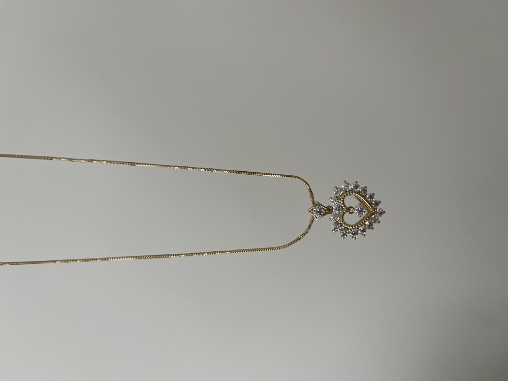 Kuyumcu Model Taşlı Kalp Kolye | Xuping 