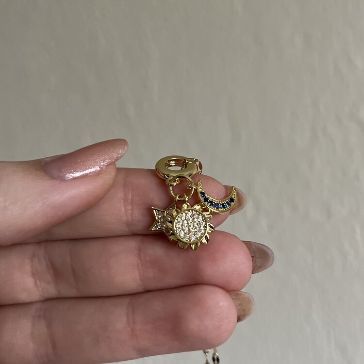 Çoklu Charm Kolye | Çelik