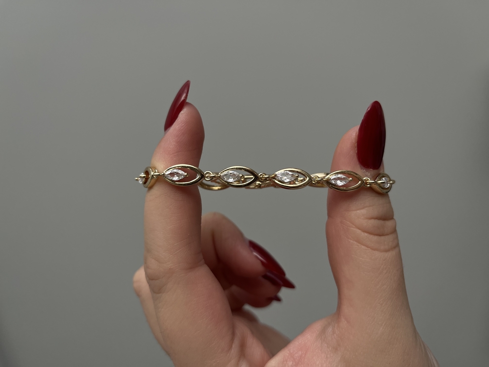Oval Taşlı Tasarım Bileklik | Xuping