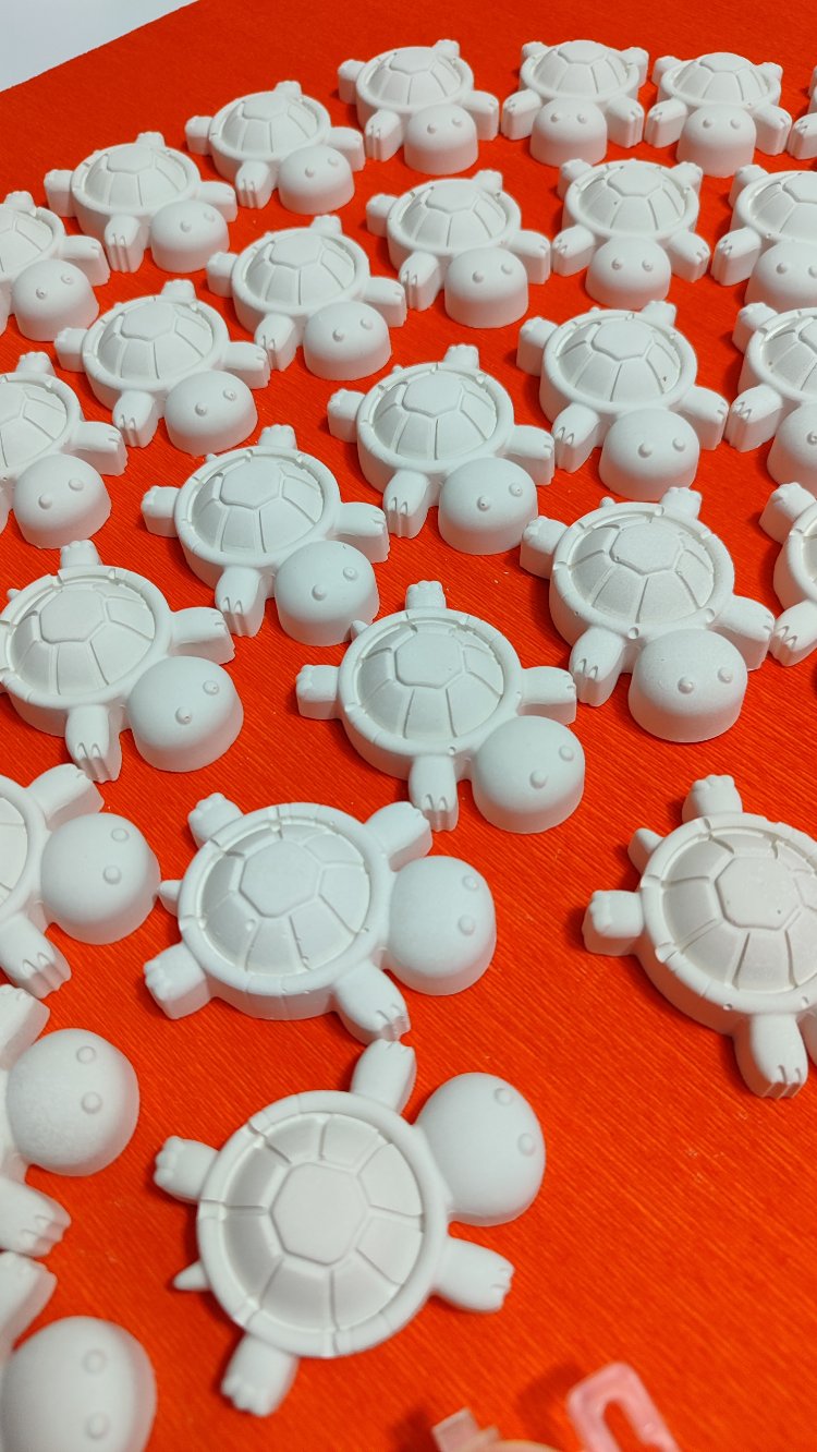 40 Adet (3D) Kaplumbağa Taş Boyama Figür Çocuk Gelişimi Boyama Etkinlik Seti