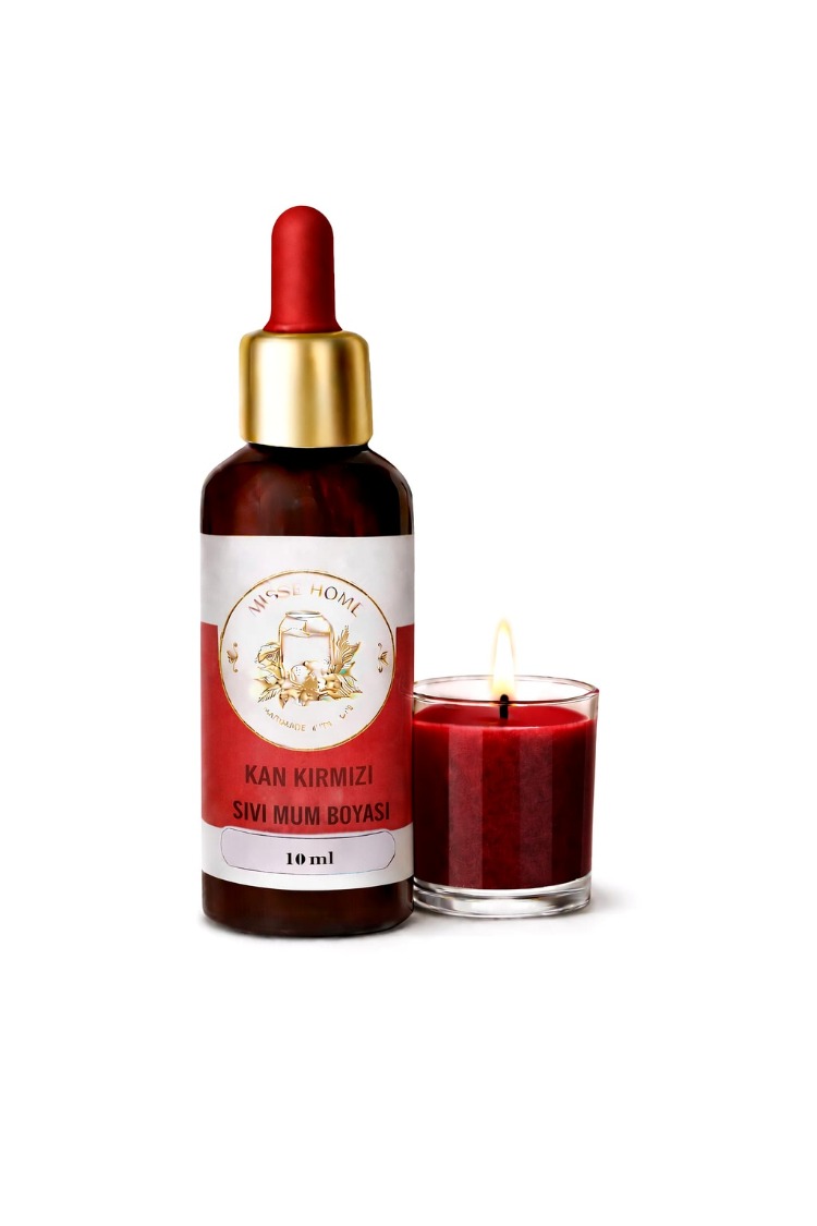 Sıvı Mum Boyası Likit Boya Sıvı Pigment, Hobi ve Mum Yapma Malzemesi