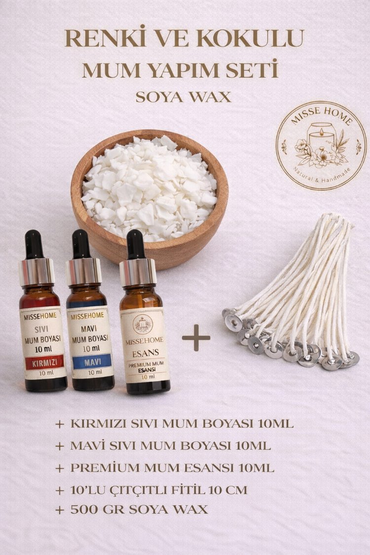 Soya Wax Mum Yapım Seti (Colour Candle)