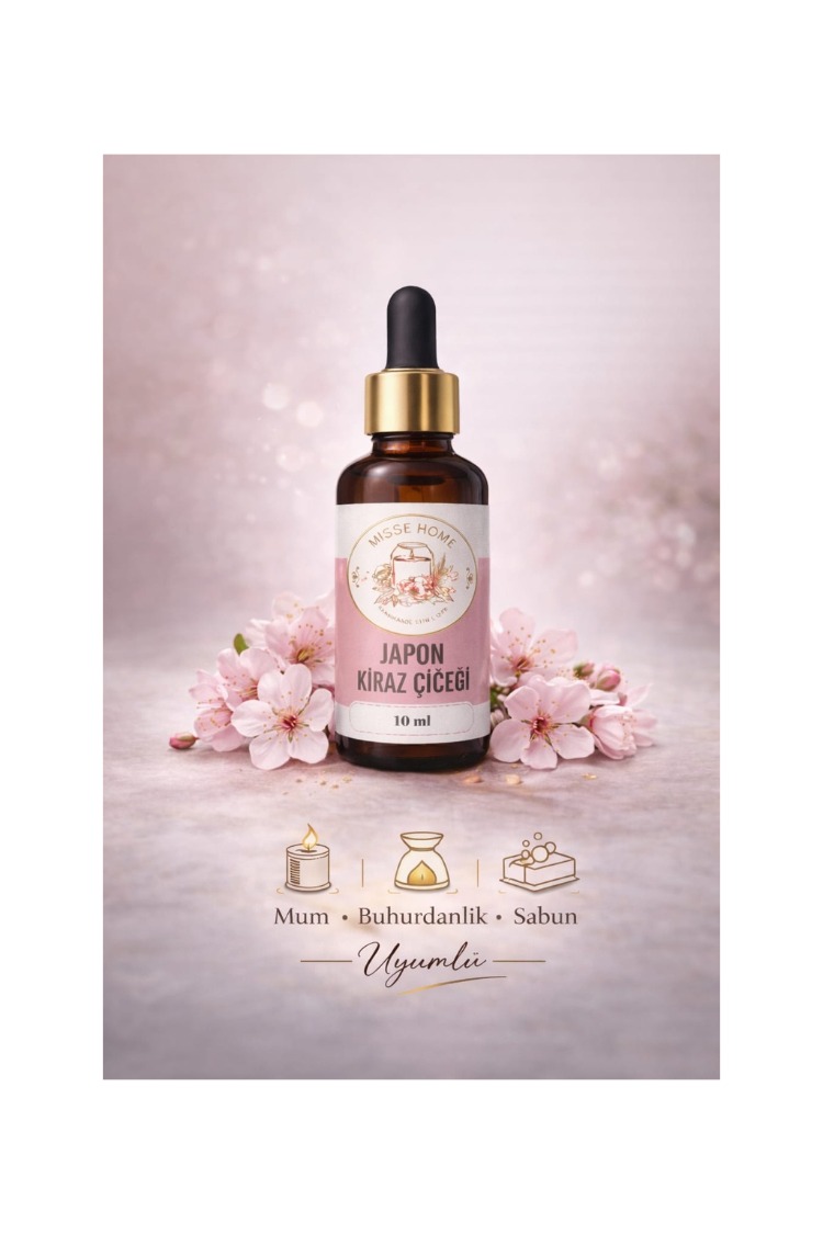 10 ML Çiçek Serisi Mum, Sabun, Buhurdanlık, Oda Kokusu Esansı Yoğun Aromalı