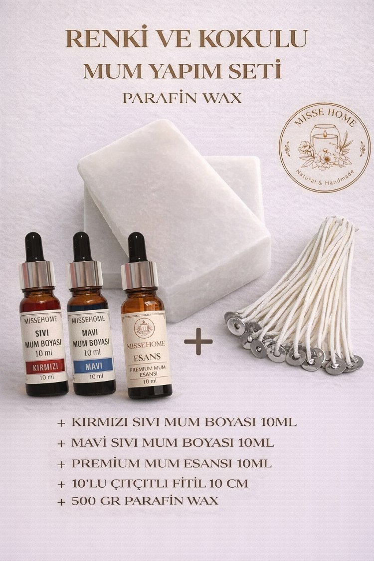 Parafin Wax Mum Yapım Seti (Colour Candle)