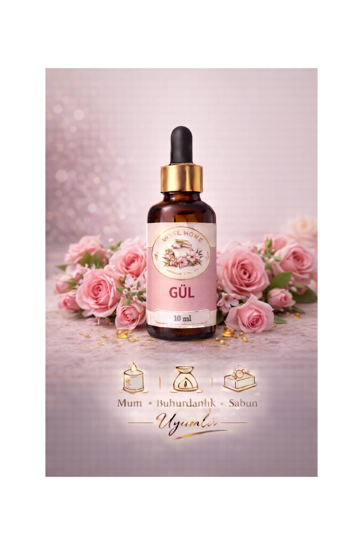 10 ML Çiçek Serisi Mum, Sabun, Buhurdanlık, Oda Kokusu Esansı Yoğun Aromalı