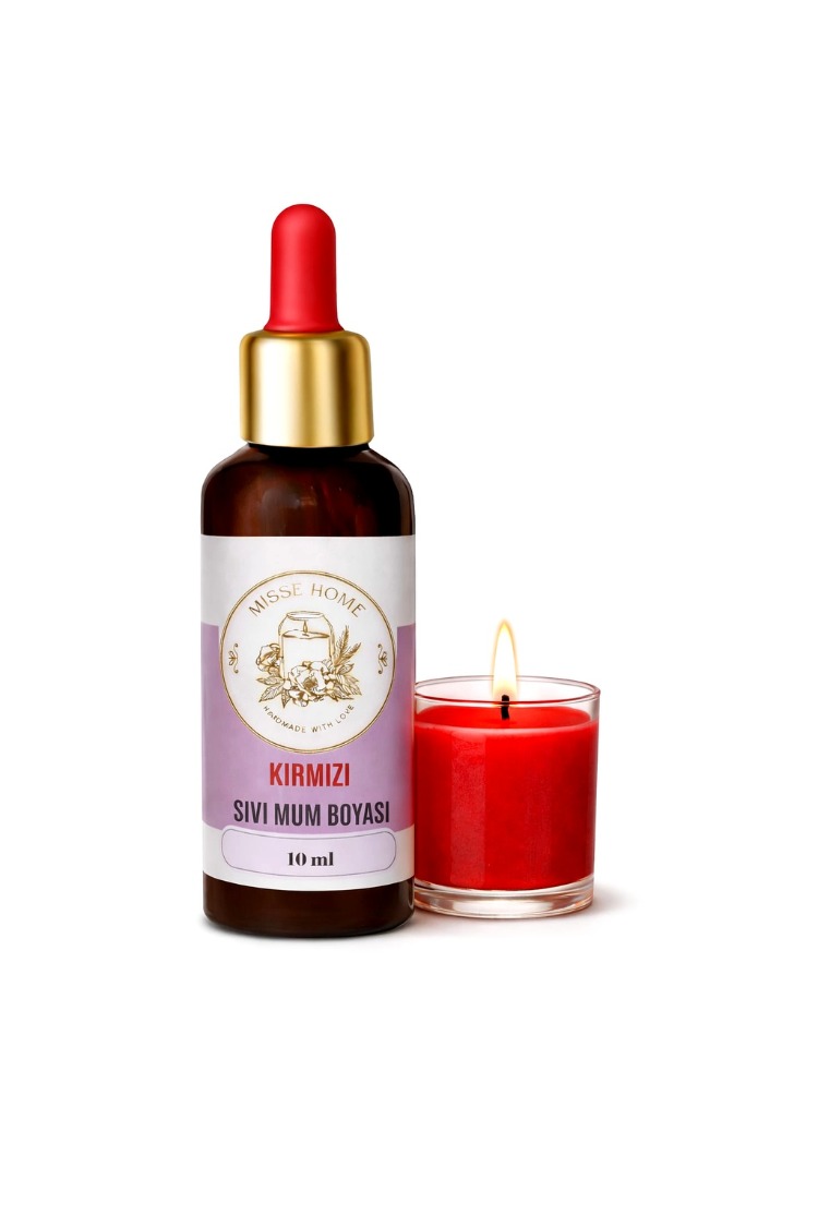 Sıvı Mum Boyası Likit Boya Sıvı Pigment, Hobi ve Mum Yapma Malzemesi