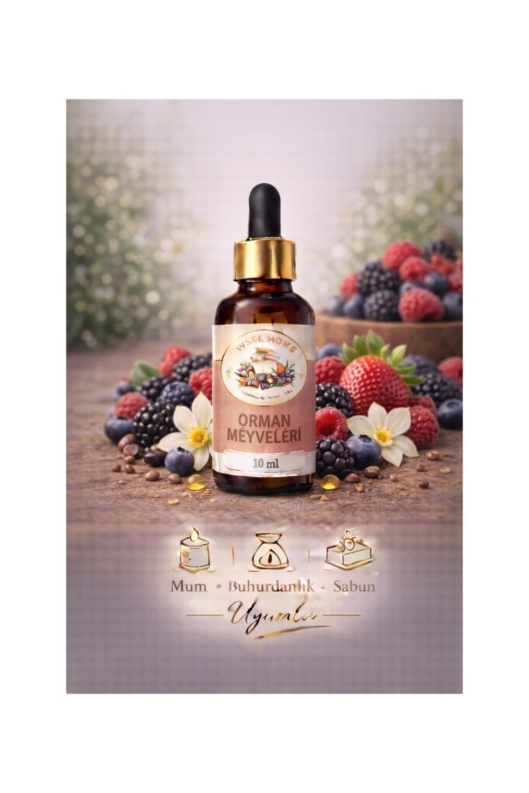 10 ML Meyve Serisi Mum, Sabun, Buhurdanlık, Oda Kokusu Esansı Yoğun Aromalı