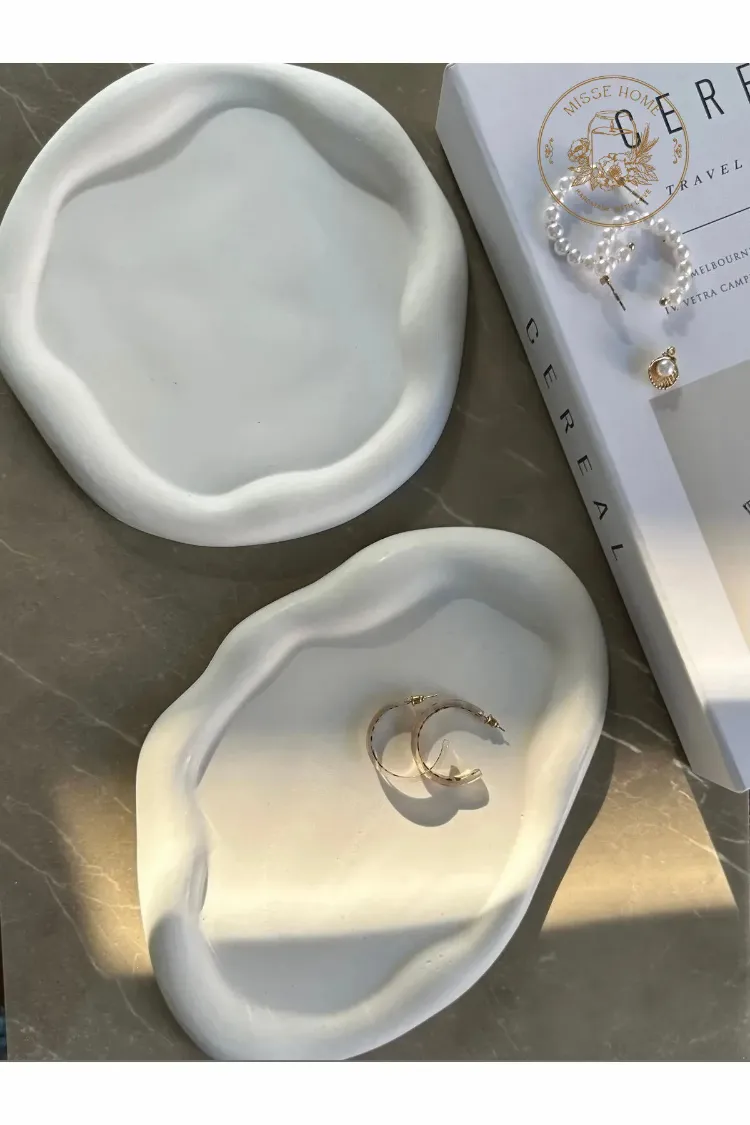 Bulut görünümlü 2 li dekoratif tabak