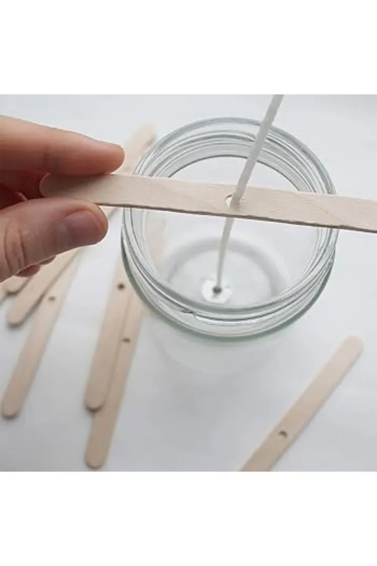10 Adet Ahşap Mum Fitil Tutucu ve Dengeleyici, Mum Fitil Tutacağı-Candle Wick Holder