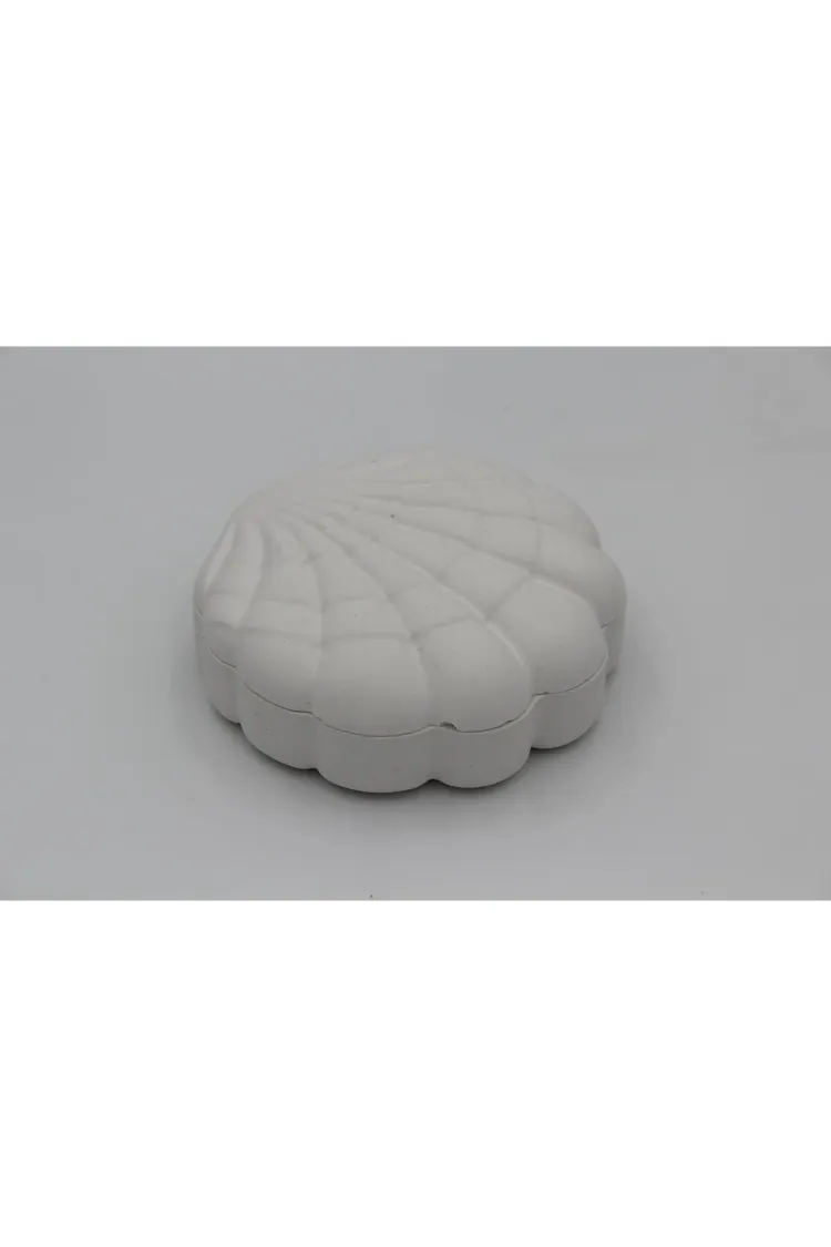 Dekoratif Istiridye Tasarımlı Kapaklı Takı, Yüzük,kolye Kutusu, Organizeri