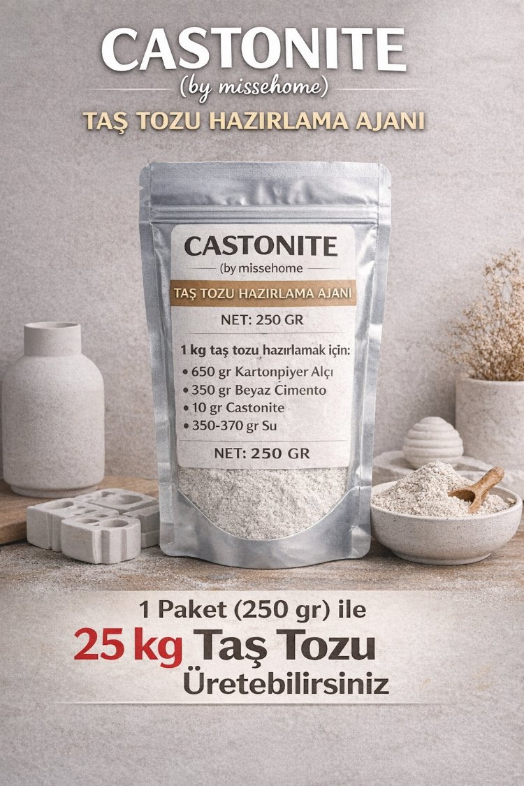 Castonite Taş Tozu Hazırlama Ajanı (Hızlı Donan Güçlü Formül)