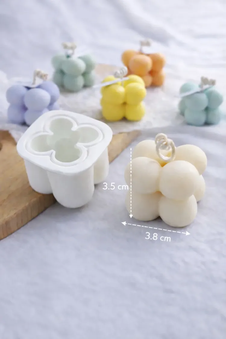 Bubble Mini Slikon Mum Kalıbı 4 x 4 cm