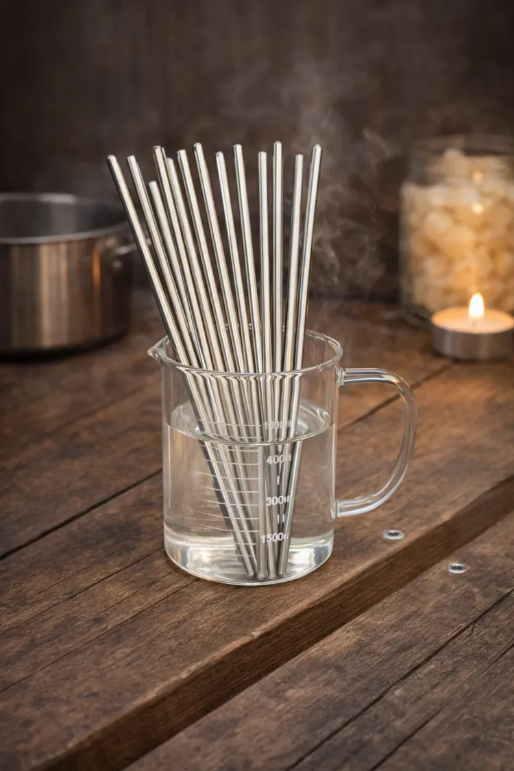 Profesyonel Metal Karıştırma Çubuğu 2’li Set – 225 mm Isıya Dayanıklı Karıştırıcı