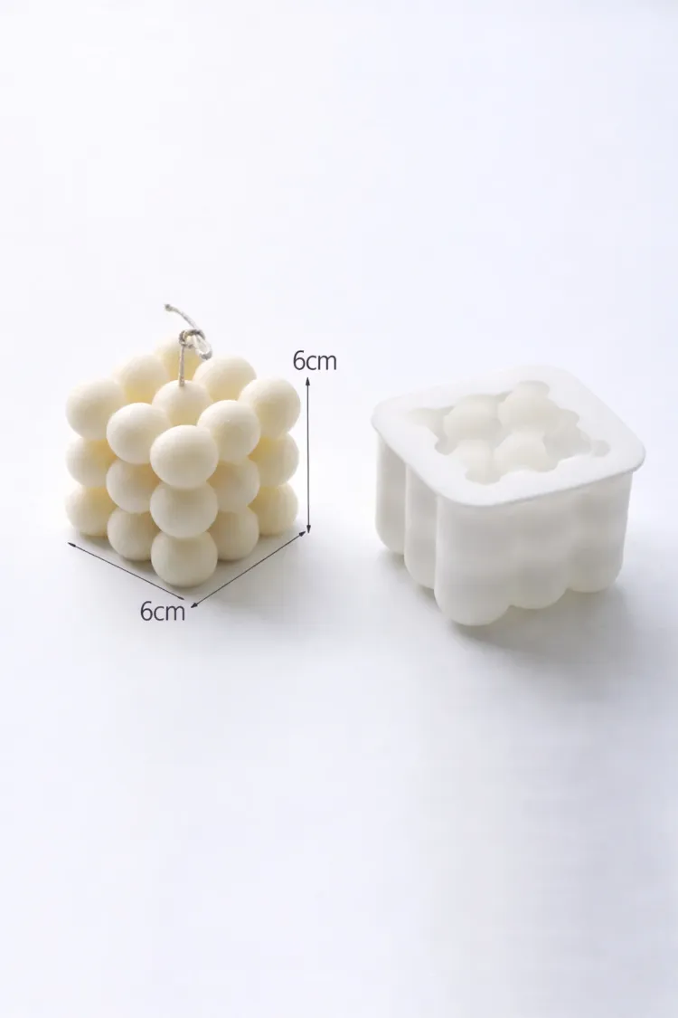 Bubble Silikon Mum Kalıbı 6 x 6 cm