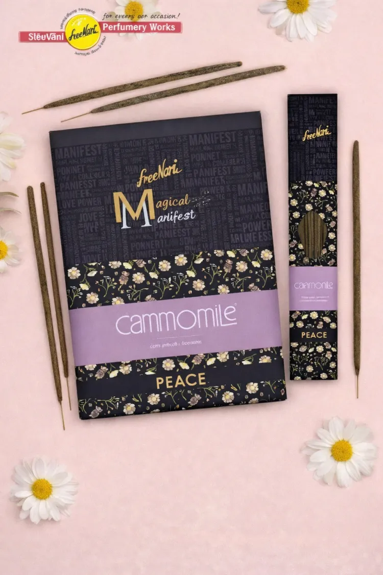 Papatya Sree Vani Magical Manifest Sanatsal Doğal El Yapımı Premium Kalite Tütsü ( 6 Adet)