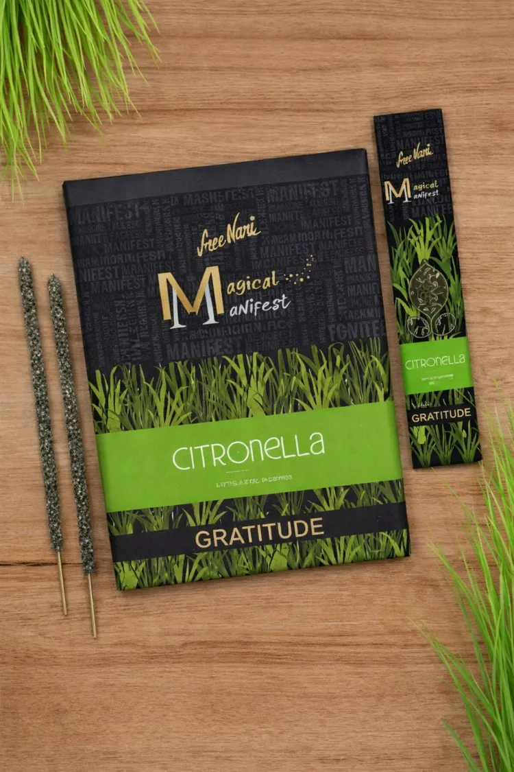 Citronella Sree Vani Magical Manifest Sanatsal Doğal El Yapımı Premium Kalite Tütsü ( 6 Adet)