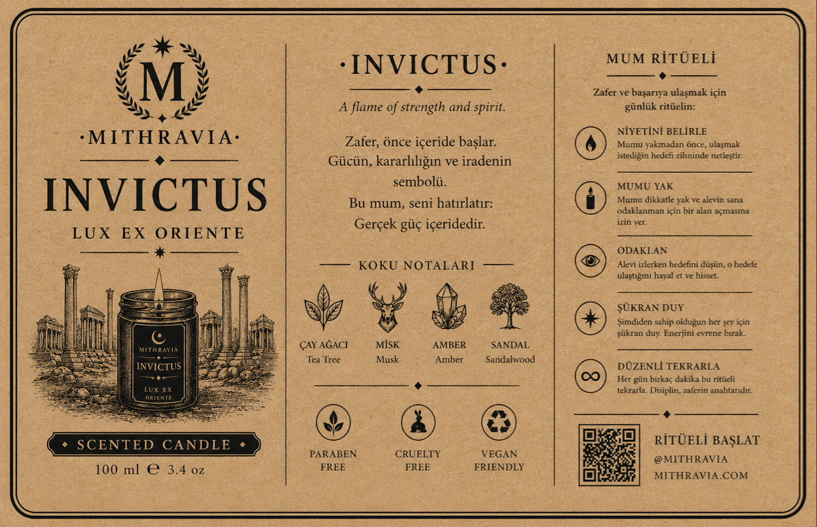 MITHRAVIA INVİCTUS – Ritüel Mum (100 ml)