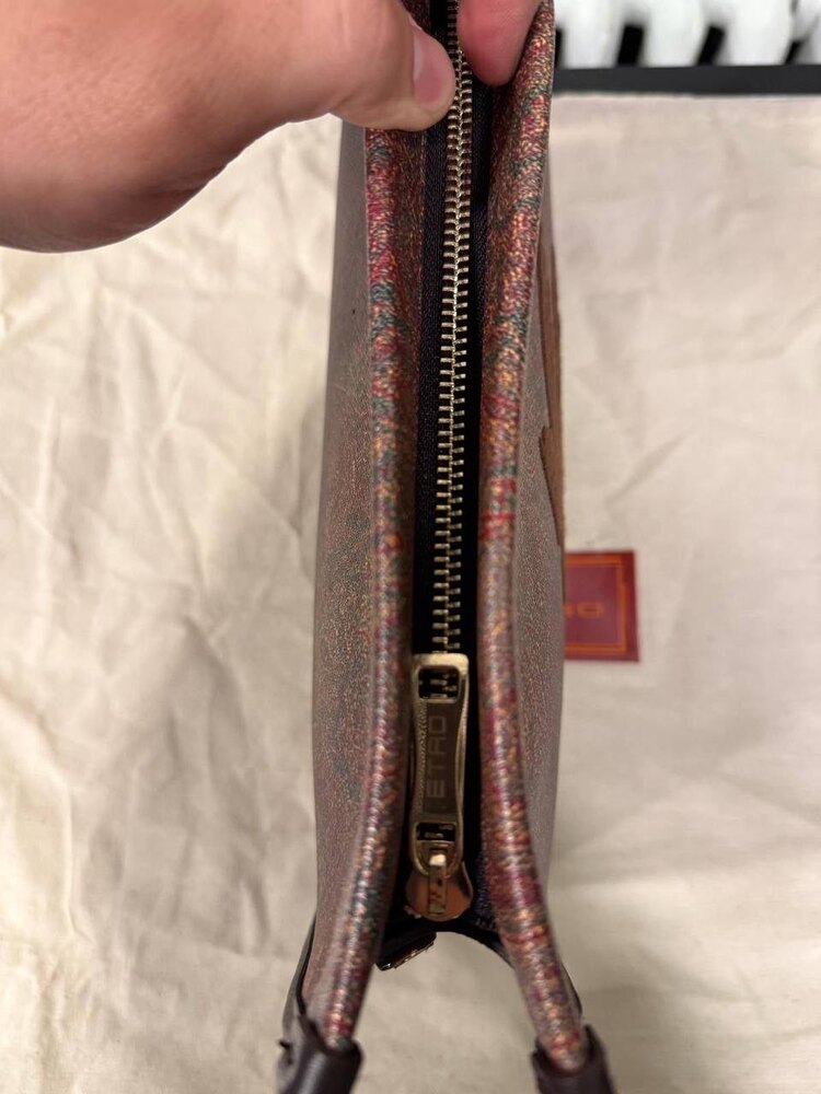 İthal etro clutch (bordo)