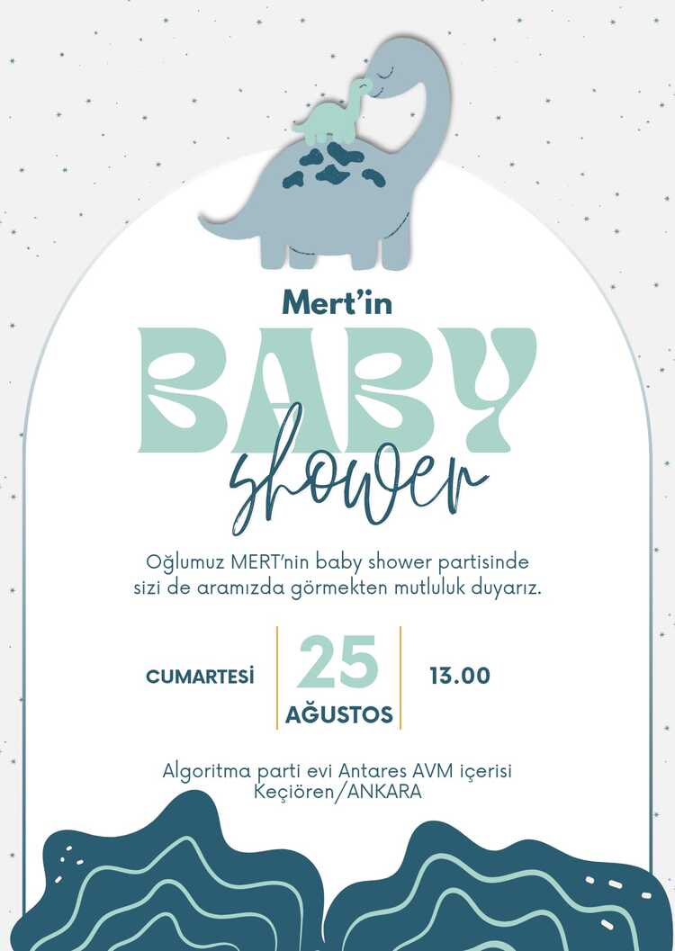 BABY SHOWER DAVETİYE