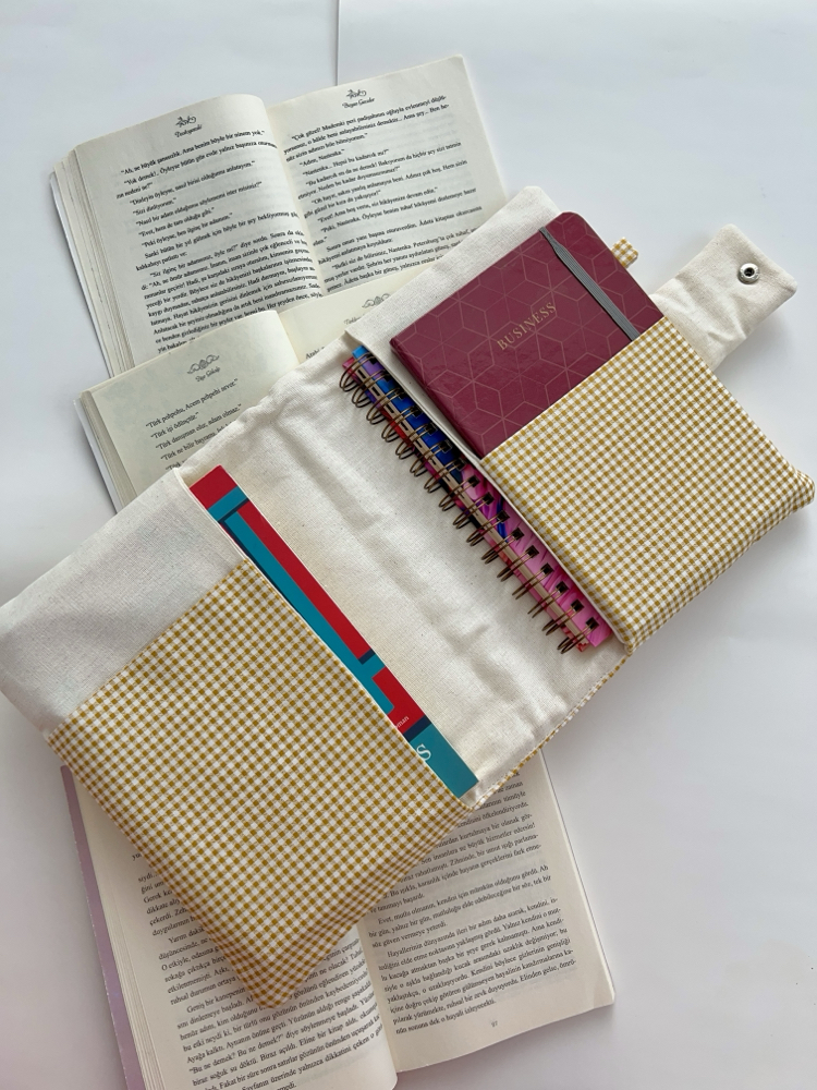 Çiçek nakış detaylı Kitap kılıfı