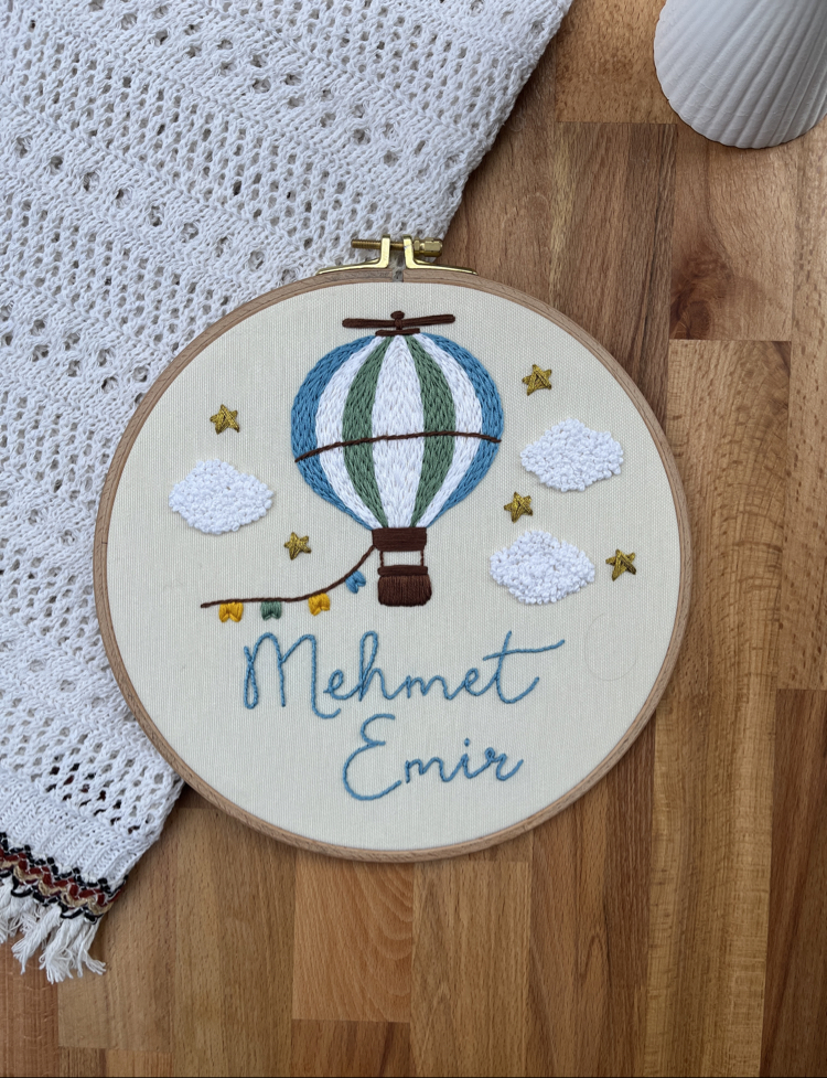 “Mehmet Emir” bebek odası kapı süsü (kişiselleştirilir)