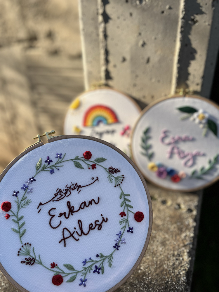 "Erkan Ailesi" Aile pano/dekor/kapı süsü (kişiselleştirilir)