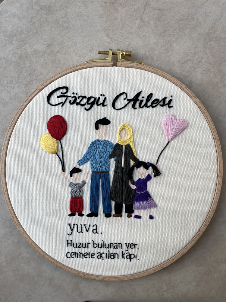 “Gözgü Ailesi” Aile pano/dekor/kapı süsü