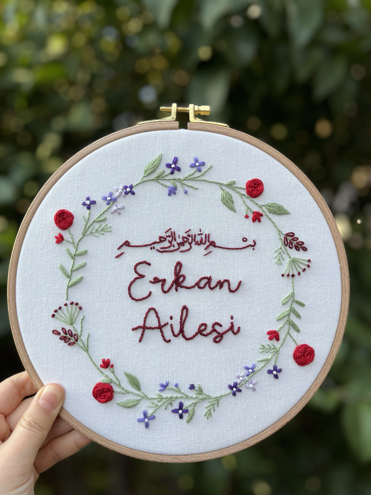 "Erkan Ailesi" Aile pano/dekor/kapı süsü (kişiselleştirilir)