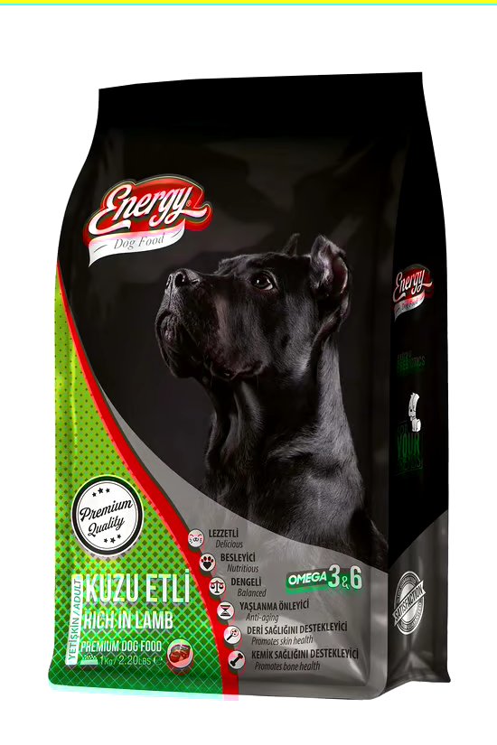 Energy Premium Kuzu Etli Yetişkin Köpek Maması 1 KG - Şok Fiyat!
