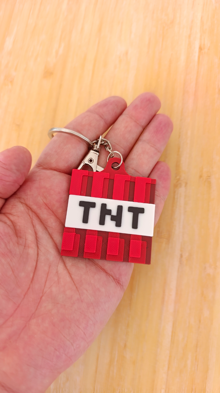 MINECRAFT TNT Anahtarlık