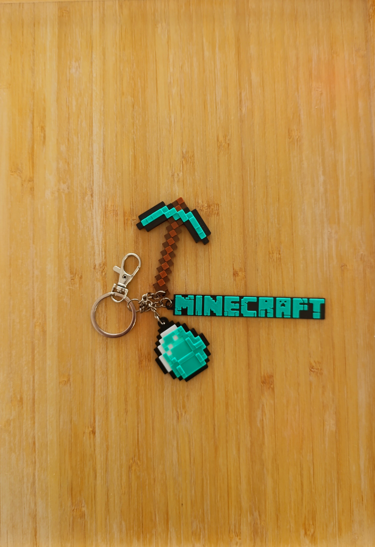 MINECRAFT Elmas Kazma (Diamond Pickaxe) Anahtarlık