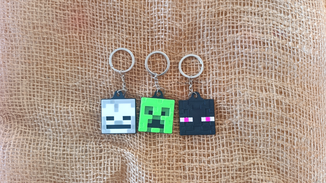 MINECRAFT Figürleri Seti Anahtarlık