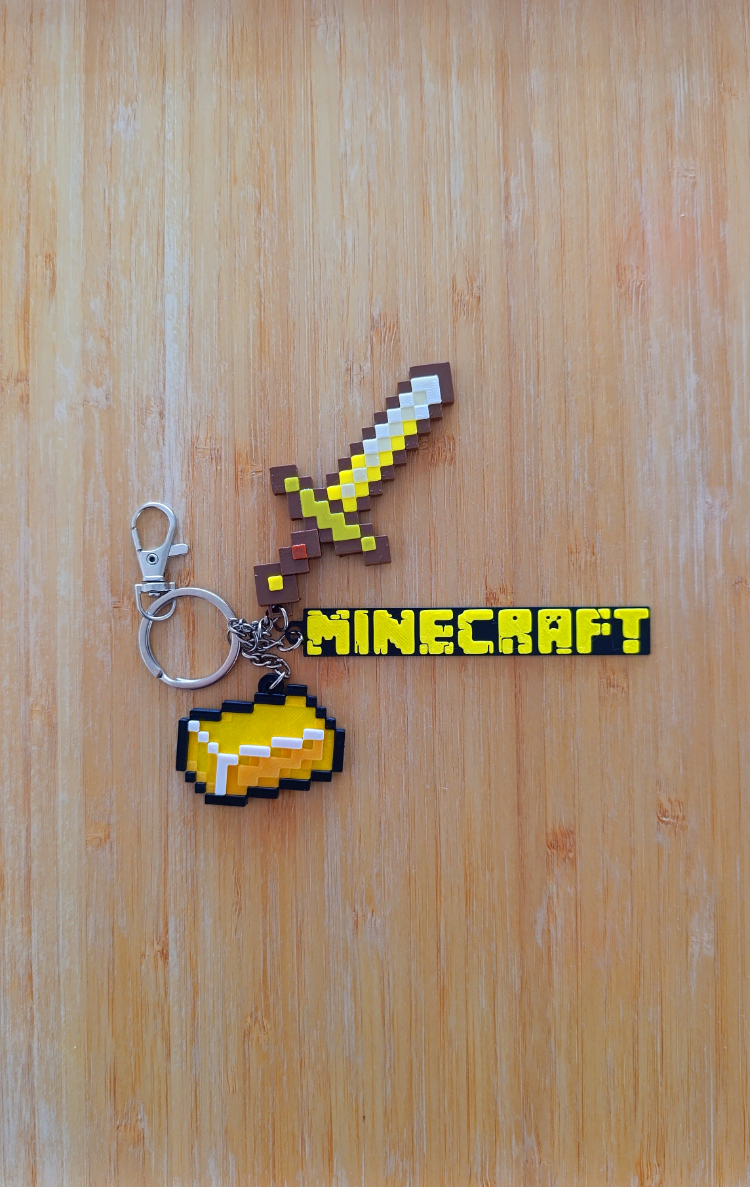 MINECRAFT Altın Kılıç (Golden Sword) Anahtarlık