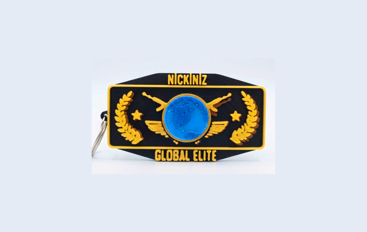 Kişiye Özel CS2 Anahtarlık - NİCKİNİZ, İSMİNİZ, ÖZELLEŞTİRİLEBİLİR YAZI